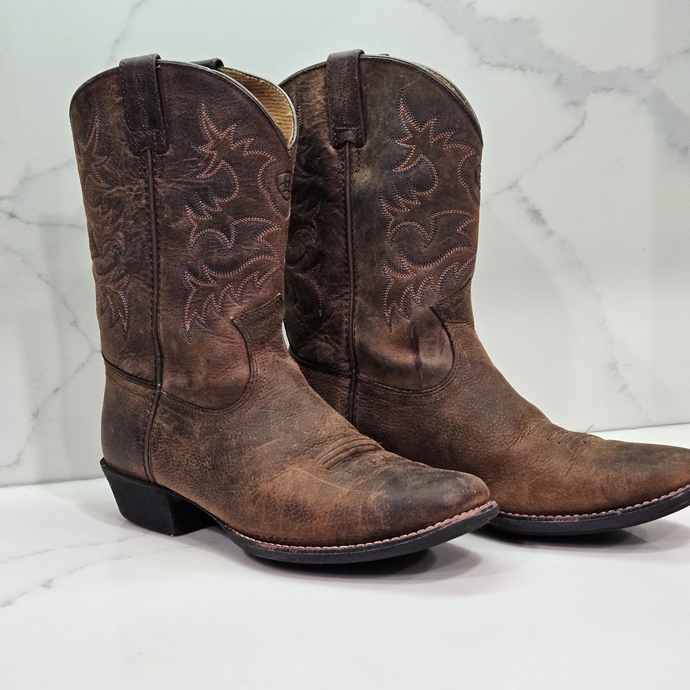 Ariat Men’s Heritage Western R-Toe Boots - Style 10002020 - Brown - Size M5 W7.5